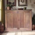 Antique Mahogany Sideboard Cabinet Large Vintage Larder Cupboard Rustic Storage Unit Farmhouse Buffet