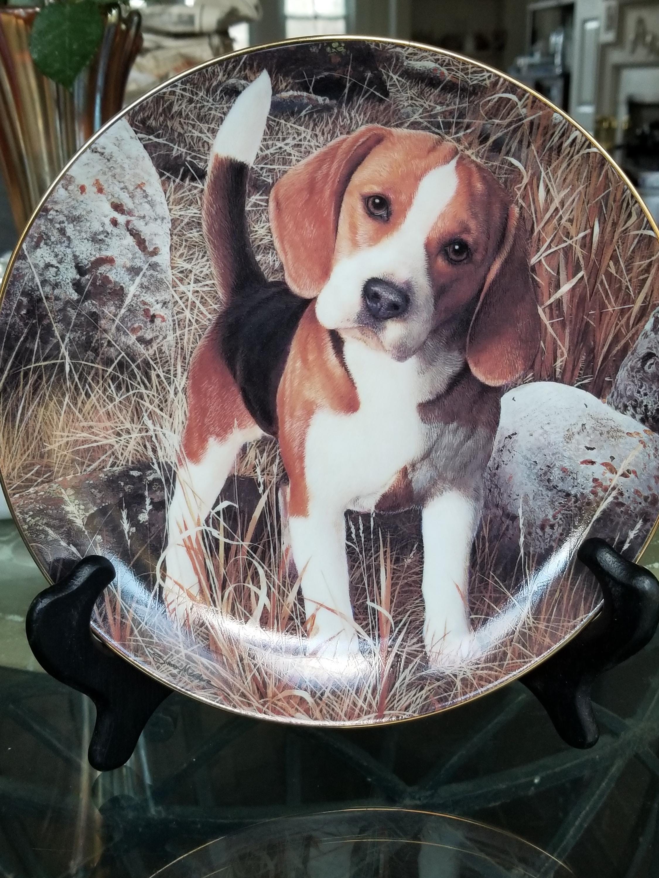 ビーグル】犬 プレート皿 壁掛け BEAGLE