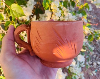 Juego de tazas de café ecológicas de arcilla marroquí Mindful para aliviar la ansiedad