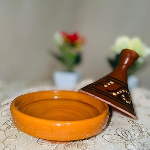 Moroccan Tajine  Handcrafted Boho Kitchen Essential for Slow Cooking Rituals