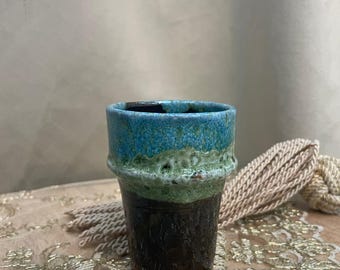 Taza para disfrutar con atención plena / Vaso para café con leche de estilo rústico para momentos de tranquilidad / Vajilla rústica