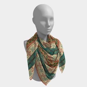 Southwestern Stripe Scarf – Tribal Western Print | Multi Fabric & Size Options