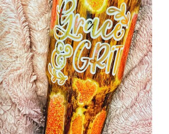 Custom Name Glitter Tumbler, Birthday Gift for her, Personalized Sparkly Travel Mug, 30 oz Curved Resin Tumbler