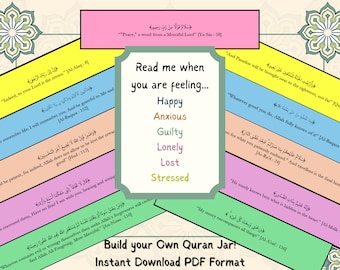 Quran Verse Jar: Islamic Reminder Gift (Digital Download)