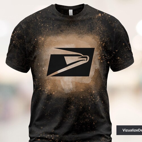USPS Bleached T Shirt USPS Logo 