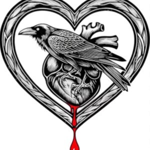 Raven Heart by Krisby’s Creations- Valentine Collection