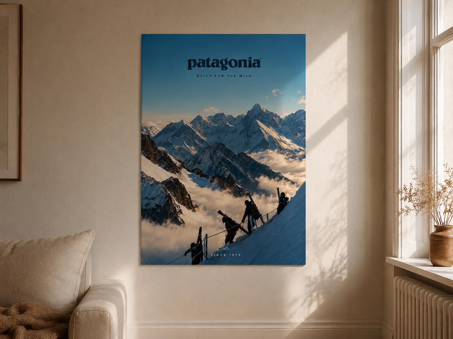 Patagonia Poster Ski - Etsy