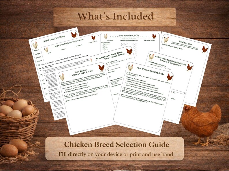 Chicken Races Pdf Chicken Breed Selection Guide Printable PDF, Find the Perfect Backyard ...