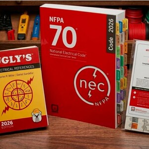 NFPA 70 National Electrical Code 2026 + index tab 26 + lelijke elektrische 26 Spiraal
