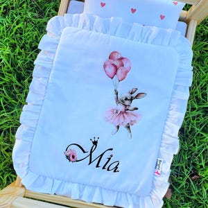 IKEA doll bed bedding / personalized doll bedding / custom doll blanket / personalized baby gift / birthday gift for girl / Easter baby gift