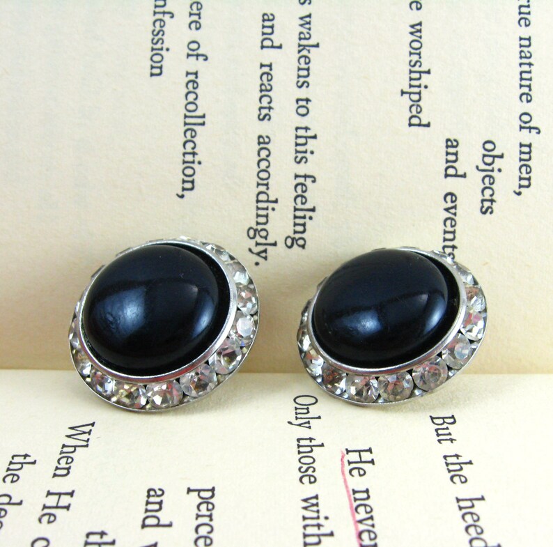 Black Earrings Evening Jewelry Little Black Dress Jewelry Etsy