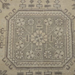 3x12 Turkish Oushak Runner Rug, Wool Entry Rug image 8