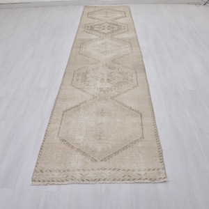 Oushak Runner Rug, 3x14 Rug, Handmade Runner,Runner Rug,Vintage Rug,Turkish Rug,Vintage Runner Rug,Anatolian Runner,Turkish Runner Rug,