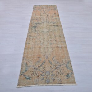 3x9 Rug,Oushak Runner Rug,Vintage Runner Rug,3x9 Runner Rug,Turkish Runner Rug,Kitchen Runner Rug,3x9 Hallway Rug,Wool Rug,Corridor Rug