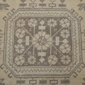 3x12 Turkish Oushak Runner Rug, Wool Entry Rug image 9