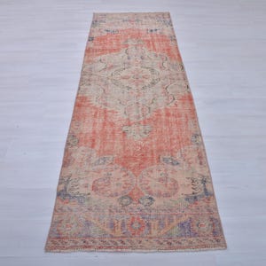 Hallway Rug,3x9 Turkish Rug,3x9 Runner,Kitchen Rug,3x9 Runner Rug,Oushak Runner Rug,Vintage Runner,Stairwell Runner,Vintage Runner Rug,