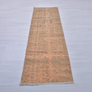 2x7 Rug,Turkish Runner 2x7,Oushak Runner 2x7,Wool Rug,2x7 Runner Rug,Kitchen Rug,Vintage Turkish Rug,Anatolian Rug,Runner Rug,2x7 Soft Rug