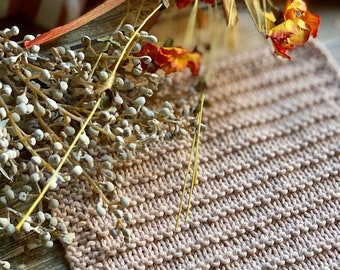 KNITTING PATTERN - Corduroy Dishcloth, Knit Dishcloth Pattern, Knitted Dishcloth Pattern, Knit Washcloth Pattern
