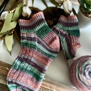 KNITTING PATTERN - Crazy Summer Sock, Knit Sock Pattern, Sock Pattern, Knitted Sock, Sock Tutorial, Knit Sock Pattern image 2