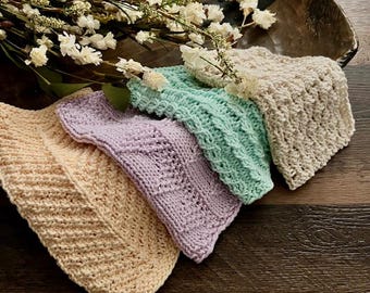 PATRÓN DE TEJIDO - Colección Primavera: Lote de paños de cocina, Tutorial de tejido, Patrón de paño de cocina, Patrones de toallitas, Patrones para primavera