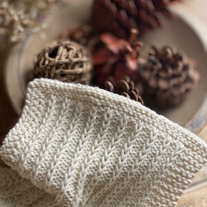 KNITTING PATTERN Fields and Furrows Dishcloth, Knit Dishcloth Pattern, Knitted Dishcloth Pattern, Knit Washcloth Pattern image 2