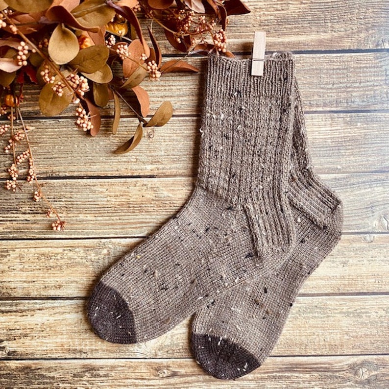 KNITTING PATTERN Walk in the Woods Socks Knitting Pattern, Knit Sock Pattern, Sock Pattern, Knitted Sock, Mens Sock Pattern, Easy Sock image 6