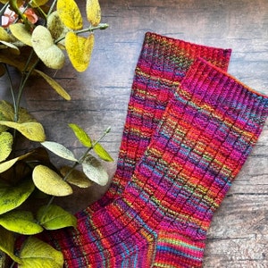 KNITTING PATTERN - Crazy Summer Sock, Knit Sock Pattern, Sock Pattern, Knitted Sock, Sock Tutorial, Knit Sock Pattern image 7