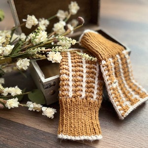 STRICKMUSTER - Apple Cider Fingerlose Handschuhe, Strickmuster, Strickmuster, Handschuh Muster, Strickmuster, Armstulpen Muster
