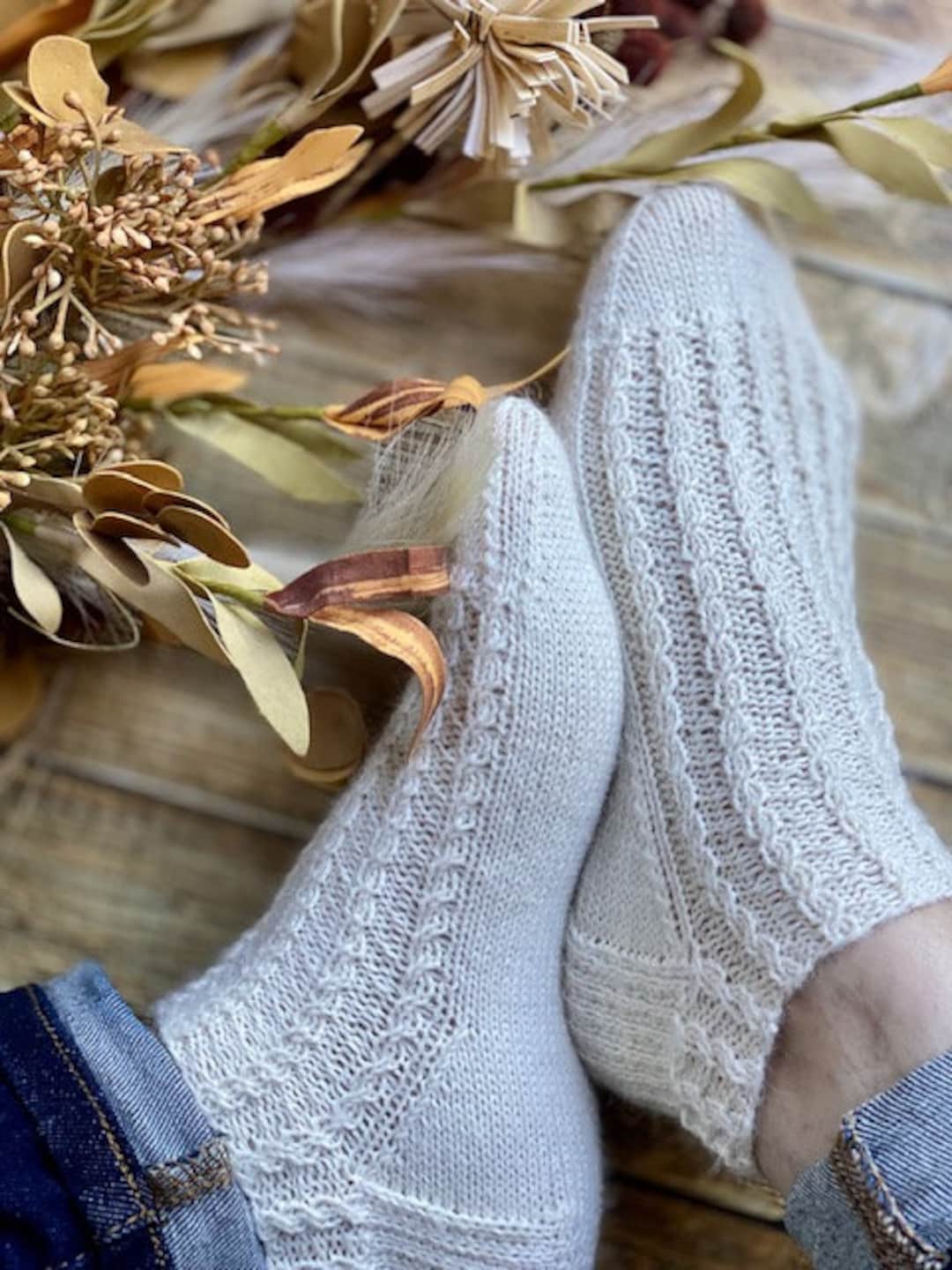 KNITTING PATTERN - Cozy Time Socks Knitting Pattern, Knit Sock Pattern ...