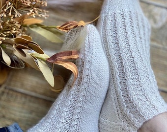 KNITTING PATTERN - Cozy Time Socks Knitting Pattern, Knit Sock Pattern, Sock Pattern, Knitted Sock, Cuff Down Sock Pattern, Friend Gift