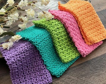 CROCHET PATTERN - I'm Hooked Dishcloth Bundle, Crochet Tutorial, Dishcloth Pattern, Washcloth pattern, Dishcloth Set, Crochet Patterns