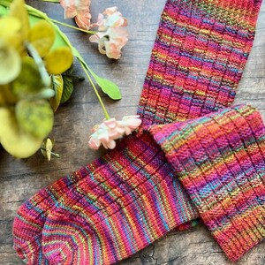 KNITTING PATTERN - Crazy Summer Sock, Knit Sock Pattern, Sock Pattern, Knitted Sock, Sock Tutorial, Knit Sock Pattern image 6