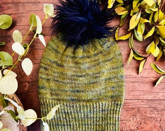 KNITTING PATTERN, Evergreen Hat Pattern, Knitting Pattern Hat, Hat Pattern, Easy Hat Pattern, Knit Beanie Pattern, Knitted Hat Pattern