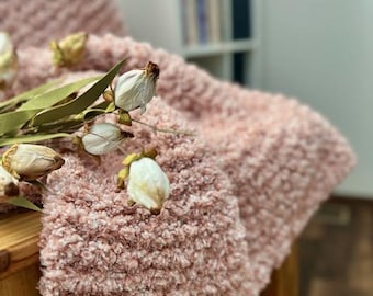 PATRÓN DE TEJIDO - Patrón de manta tejida cómoda para uso diario, patrón de manta tejida, hilo grueso, apto para principiantes (patrón en PDF)