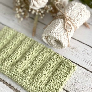 KNITTING PATTERN Barbed Wire Fence Dishcloth, Knit Dishcloth Pattern, Knitted Dishcloth Pattern, Knit Washcloth Pattern image 4