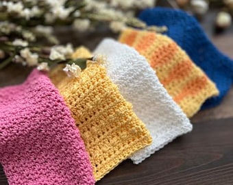 PATRÓN DE GANCHILLO - Paquete de paños de cocina Crafty Hooker, Tutorial de crochet, Patrón de paño de cocina, Patrón de toallita, Juego de paños de cocina, Patrones de crochet