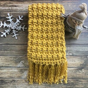 CROCHET PATTERN - Touch of Frost Scarf, Winter Scarf Pattern, Crochet ...