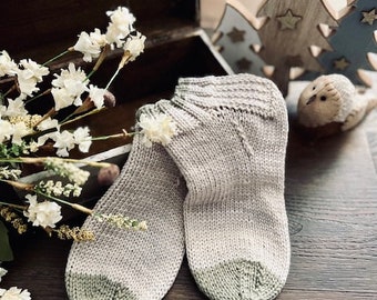 KNITTING PATTERN - The Breck Worsted Socks Knitting Pattern, Sock Pattern, Knitted Sock, Cuff Down Sock Pattern, Friend Gift