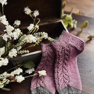 KNITTING PATTERN - The Kenzie Socks Knitting Pattern, Knit Sock Pattern, Sock Pattern, Knitted Sock, Cuff Down Sock Pattern, Friend Gift