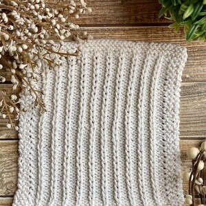 KNITTING PATTERN Fields and Furrows Dishcloth, Knit Dishcloth Pattern, Knitted Dishcloth Pattern, Knit Washcloth Pattern image 5