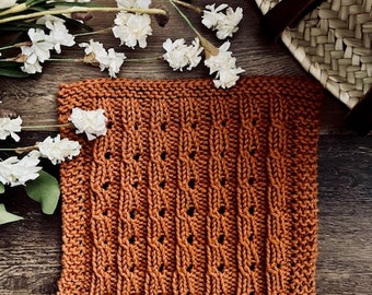 KNITTING PATTERN | Sleek Dishcloth | Knit Dishcloth Pattern | Knitted Dishcloth Pattern | Knit Washcloth Pattern