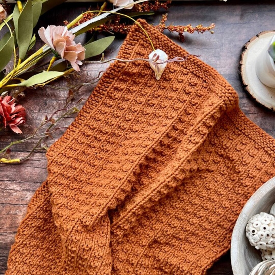 KNITTING PATTERN Stepping Stones Dish Towel Knitting Pattern, Home