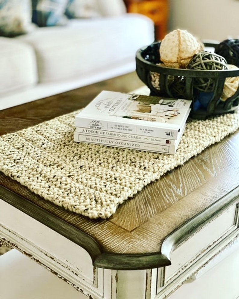 Table Runner Knitting Pattern, Knit On Designs