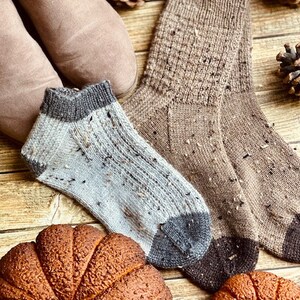 KNITTING PATTERN Walk in the Woods Socks Knitting Pattern, Knit Sock Pattern, Sock Pattern, Knitted Sock, Mens Sock Pattern, Easy Sock image 1