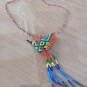 Artisanal Colombian Accessories, Large Hanging Hummingbird, Colorful