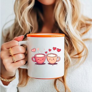 Coffee Valentine Png, Valentines Day, Hand Drawn Printable, PNG Digital Download, Valentine Graphics, Coffee Lover Png, Coffee Sublimation