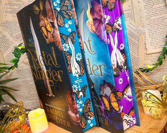Feuer und Metall – Metallschleuderer und Lichtbringer, individuell handbesprühte Kanten | Fantasy-Bücher