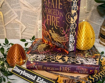 A fate forged in fire UK hardcover  - Custom Hand Sprayed Edges | Sprayed edge books