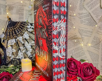 Auf den Flügeln des Blutes - Bloodwing-Akademie - Benutzerdefinierte Handsprühkanten | Fantasie-Bücher