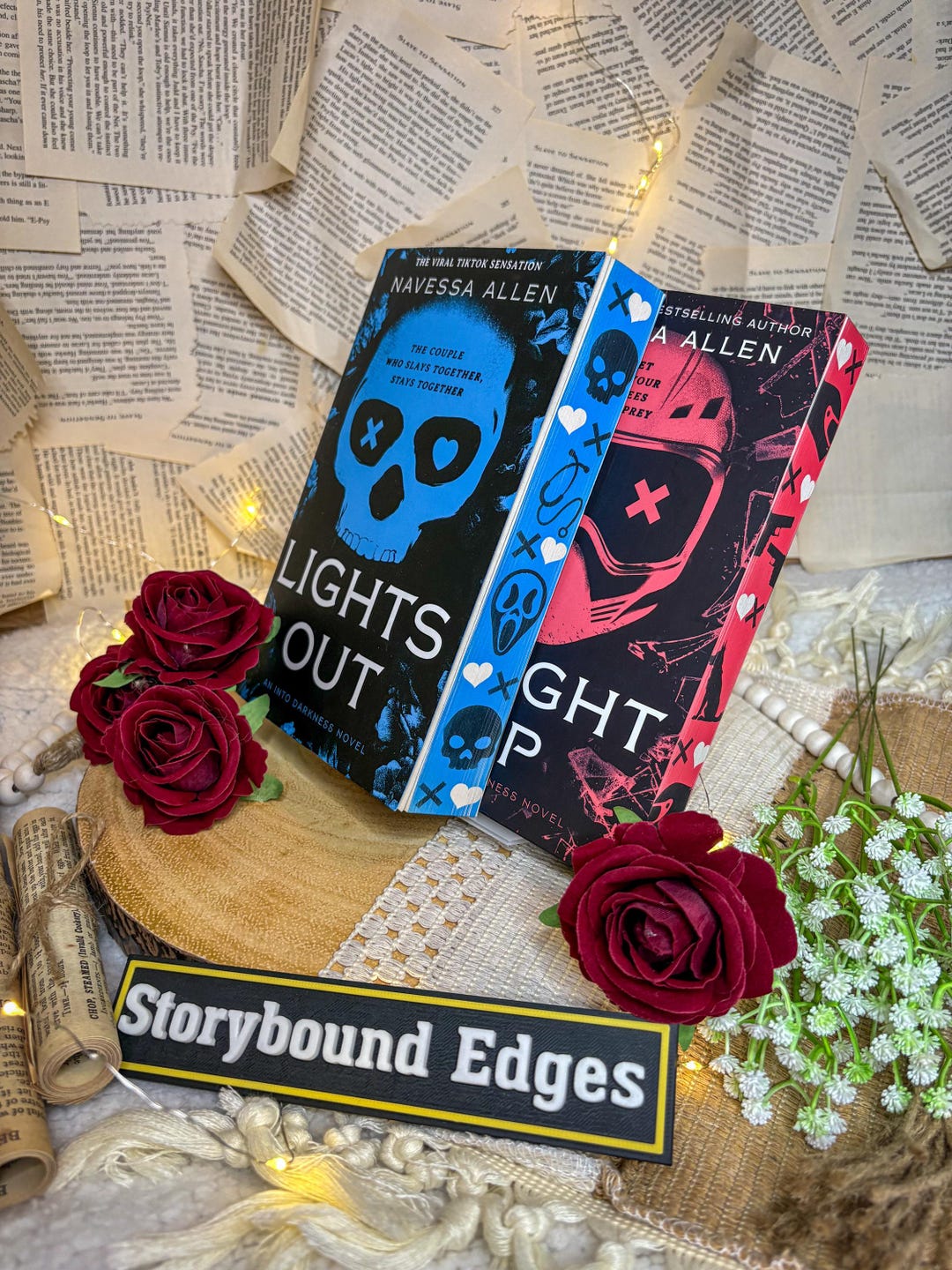 Lights Out by Vanessa Allen: Custom Sprayed Edges Dark